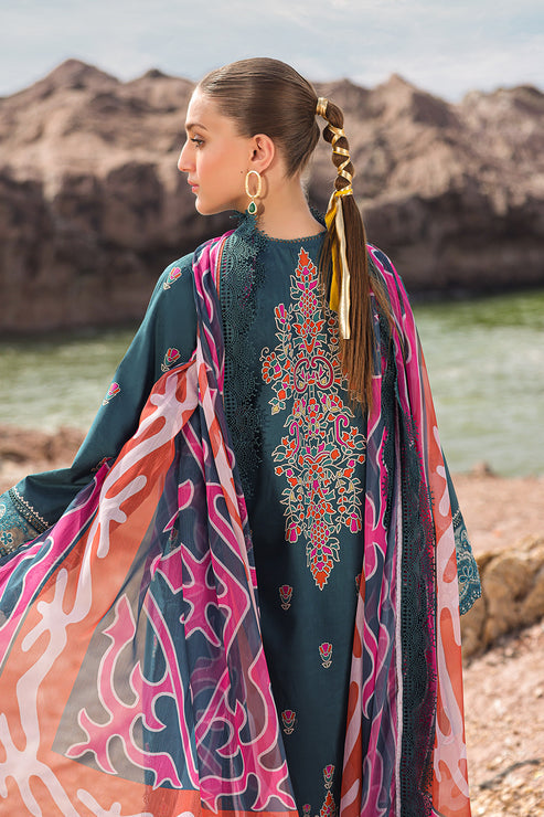 Afrozeh Ayzel Tropicana Luxury Embroidered Lawn Collection 24 (04)