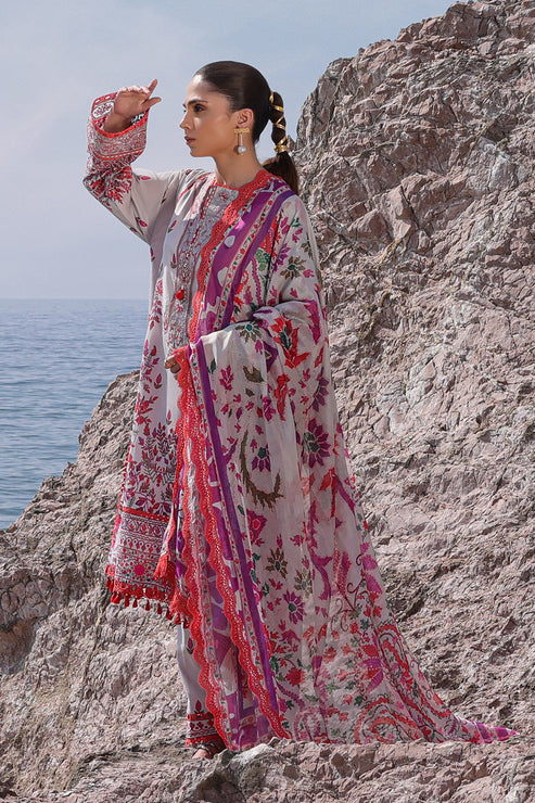 Afrozeh Ayzel Tropicana Luxury Embroidered Lawn Collection 24 (03)