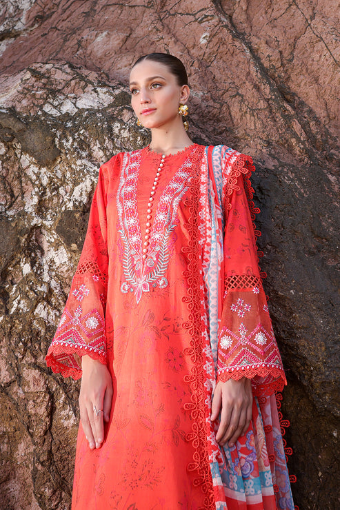 Afrozeh Ayzel Tropicana Luxury Embroidered Lawn Collection 24 (09)