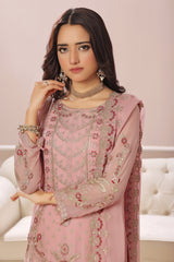 SOGHAT FLEUR 3 PIECE - LUXURY EMBROIDERED CHIFFON SUIT 25