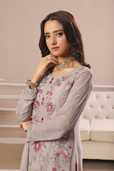 SOGHAT FLEUR 3 PIECE - LUXURY EMBROIDERED CHIFFON SUIT 25