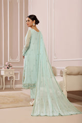 SOGHAT FLEUR 3 PIECE - LUXURY EMBROIDERED CHIFFON SUIT 25