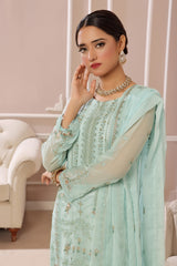 SOGHAT FLEUR 3 PIECE - LUXURY EMBROIDERED CHIFFON SUIT 25