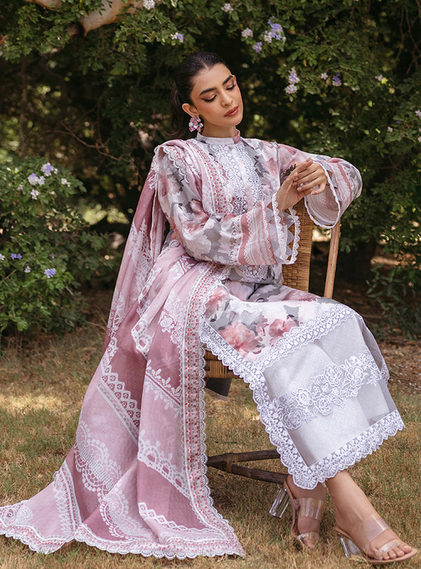 Zainab Chottani Tahra Embroidered Lawn 24 (3A)