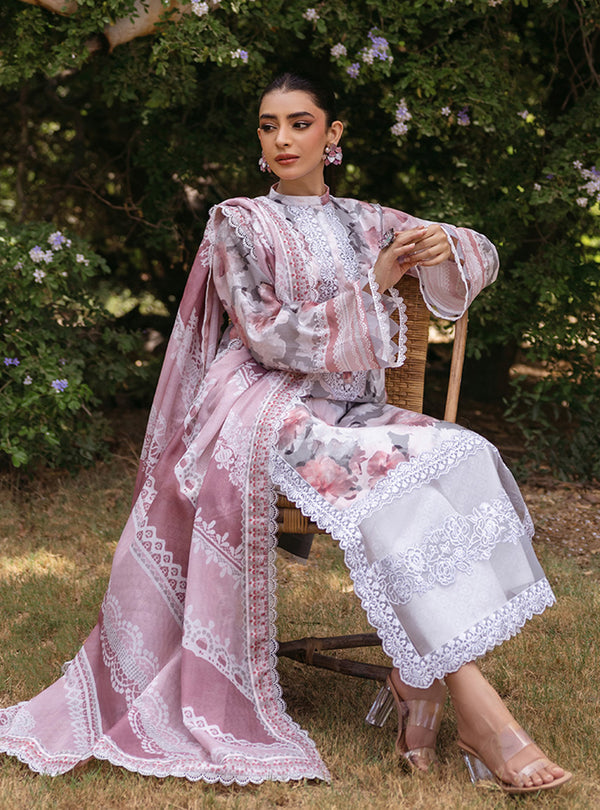 Zainab Chottani Tahra Embroidered Lawn 24 (3A)