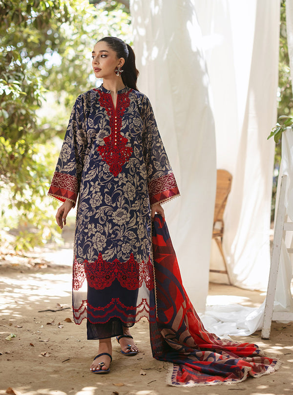 Zainab Chottani Tahra Embroidered Lawn 24 (7A)