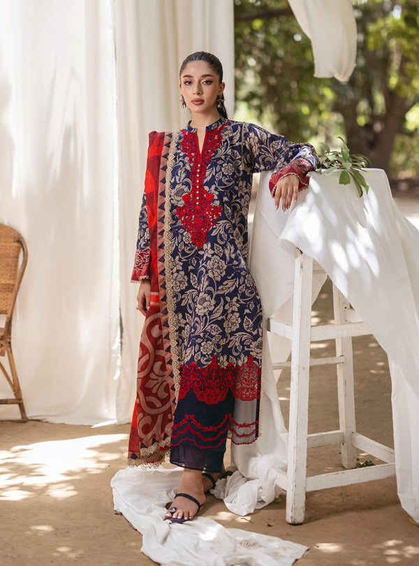 Zainab Chottani Tahra Embroidered Lawn 24 (7A)