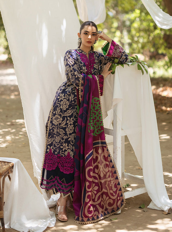 Zainab Chottani Tahra Embroidered Lawn 24 (7B)