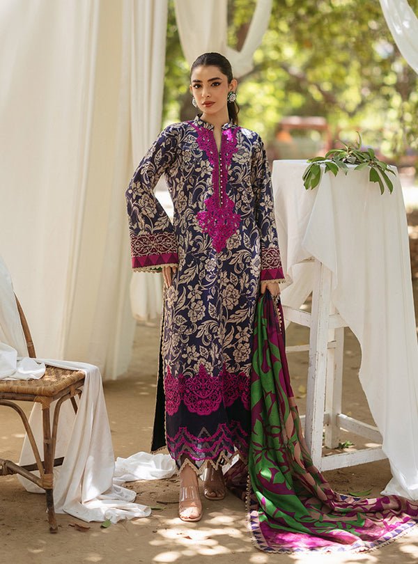 Zainab Chottani Tahra Embroidered Lawn 24 (7B)