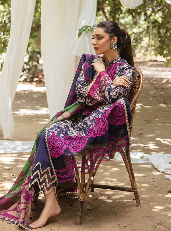 Zainab Chottani Tahra Embroidered Lawn 24 (7B)