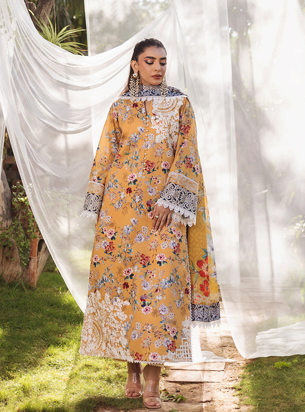 Zainab Chottani Tahra Embroidered Lawn 24 (2A)