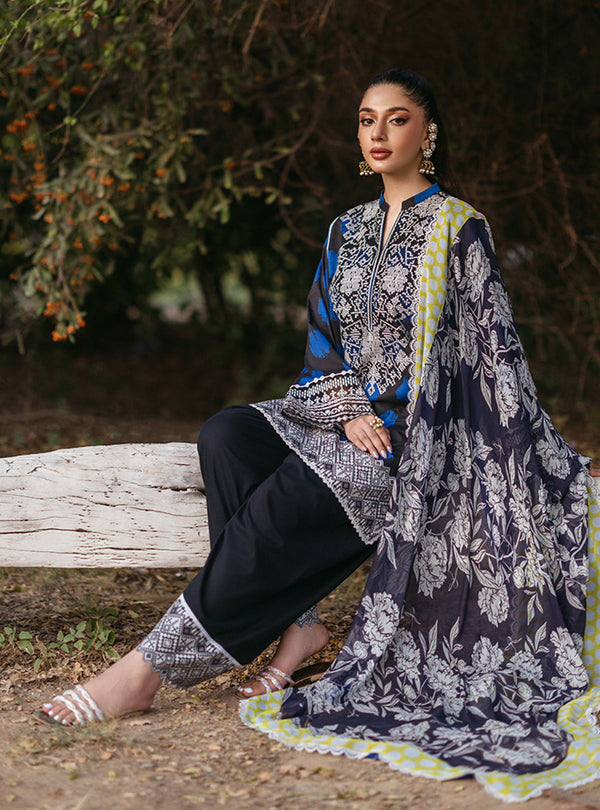 Zainab Chottani Tahra Embroidered Lawn 24 (10B)