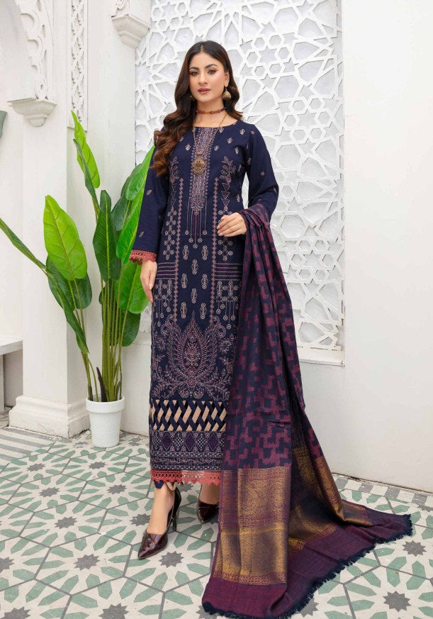 Anarkali Emb Dhanak - Munaf Textile 