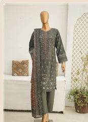 Riwayat Emb Stitched Lawn-D05