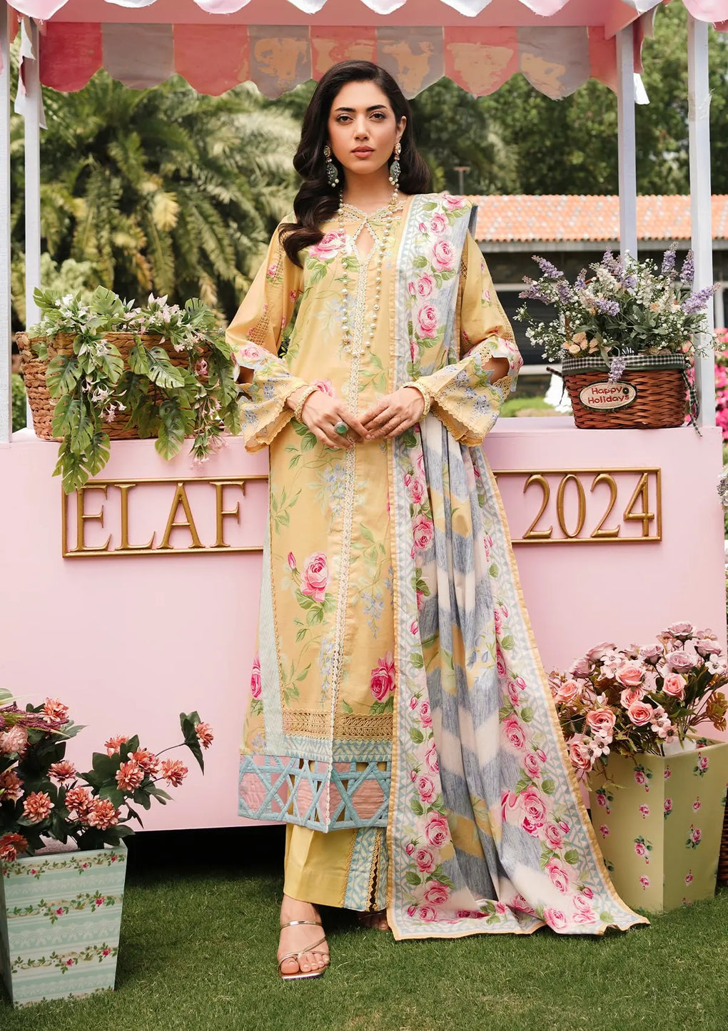 Elaf  Printed Lawn Collection 24 (3A)