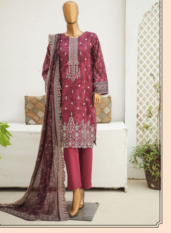 Riwayat Emb Stitched Lawn-D09