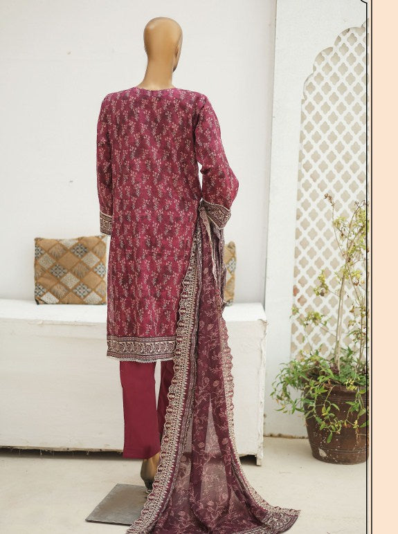 Riwayat Emb Stitched Lawn-D09