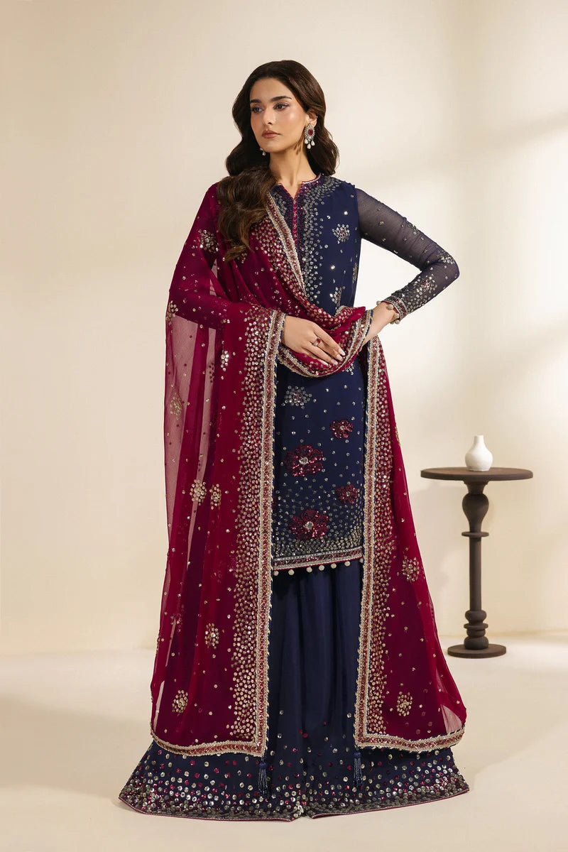 Zarif Mekari Sequins Embroidered Chiffon Collection '26