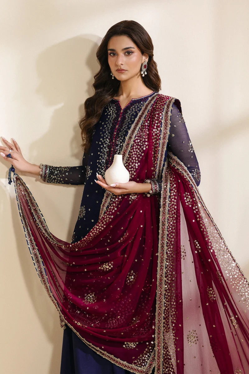 Zarif Mekari Sequins Embroidered Chiffon Collection '26