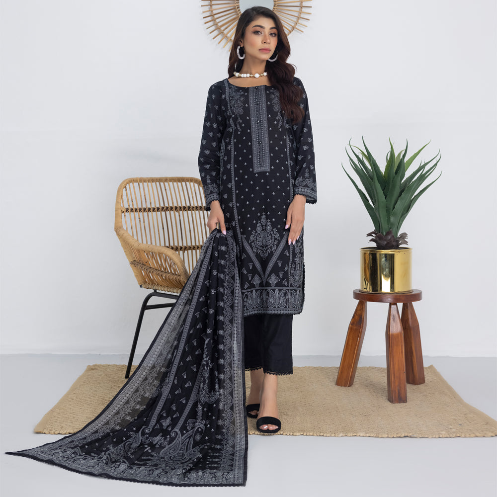 Salina By Regalia Black & White Chapter 3 Lawn Collection 24