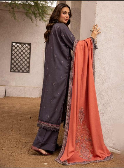 Gul e Meher Premium Embroidered Dhanak Vol 1 By Aalaya D#09