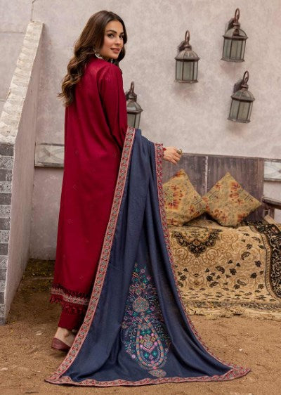 Gul e Meher Premium Embroidered Dhanak Vol 1 By Aalaya D#02