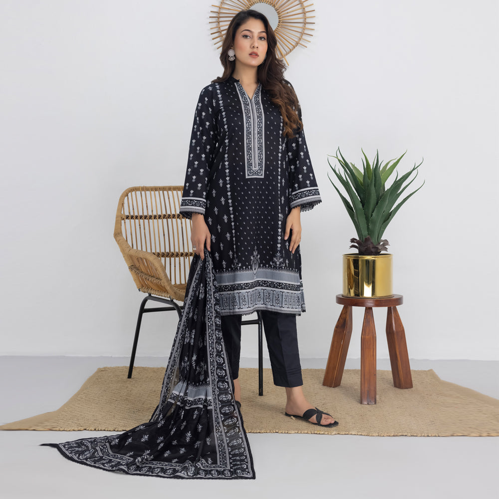 Salina By Regalia Black & White Chapter 3 Lawn Collection 24