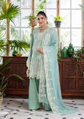 E CRAFT CHIKANKARI WITH CHIFFON BY ELAF