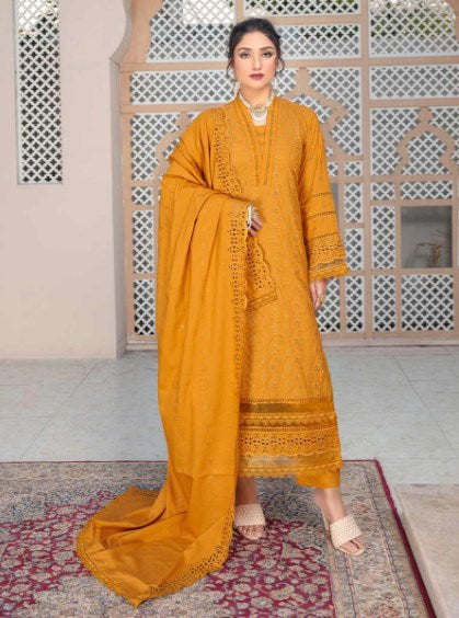 BREEZE Vol 2 Premium Embroidered Dhanak Collection By Aalaya #10