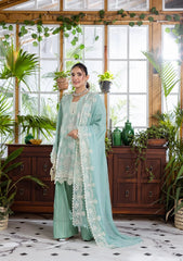 E CRAFT CHIKANKARI WITH CHIFFON BY ELAF