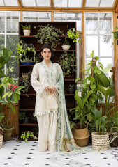 E CRAFT CHIKANKARI WITH CHIFFON BY ELAF