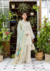 E CRAFT CHIKANKARI WITH CHIFFON BY ELAF