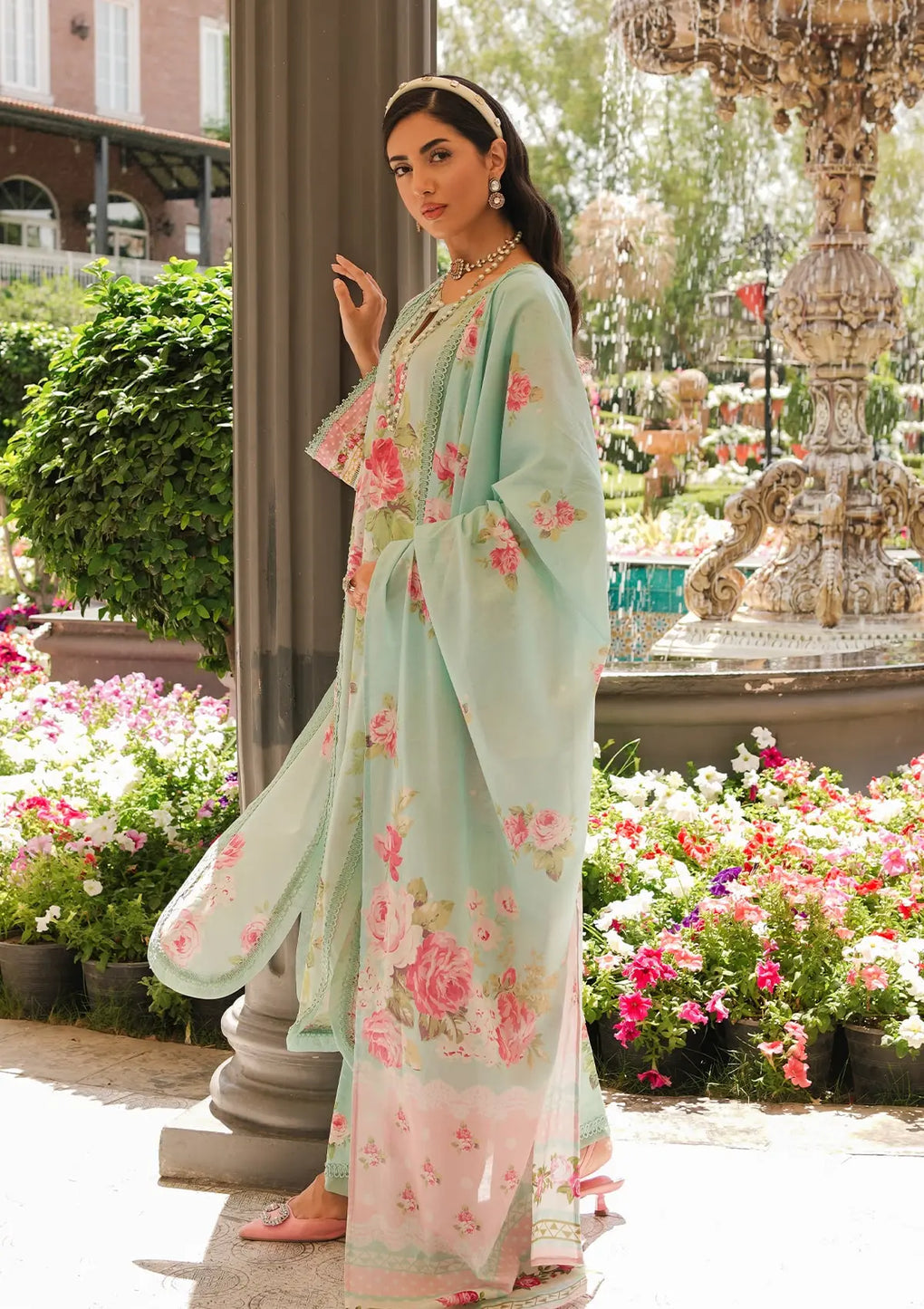 Elaf  Printed Lawn Collection 24 (1A)