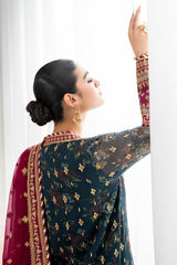 BAROQUE EMBROIDERED CHIFFON FANCY FORMAL