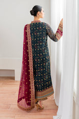 BAROQUE EMBROIDERED CHIFFON FANCY FORMAL