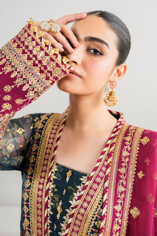 BAROQUE EMBROIDERED CHIFFON FANCY FORMAL