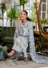 E CRAFT CHIKANKARI WITH CHIFFON BY ELAF