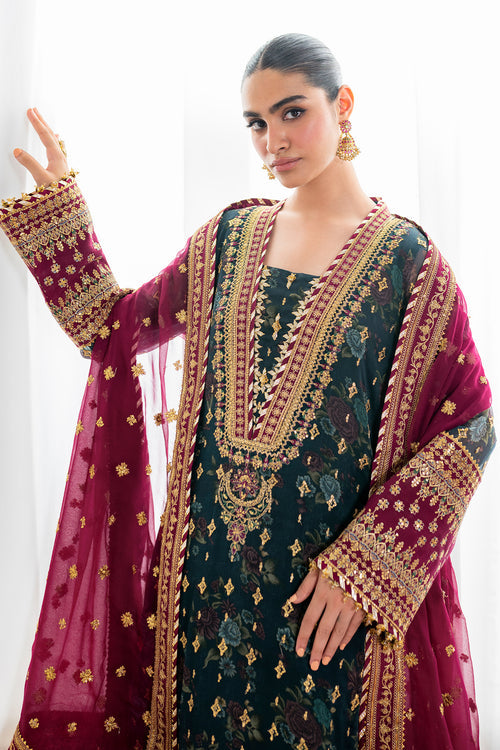 BAROQUE EMBROIDERED CHIFFON FANCY FORMAL