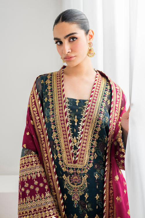 BAROQUE EMBROIDERED CHIFFON FANCY FORMAL