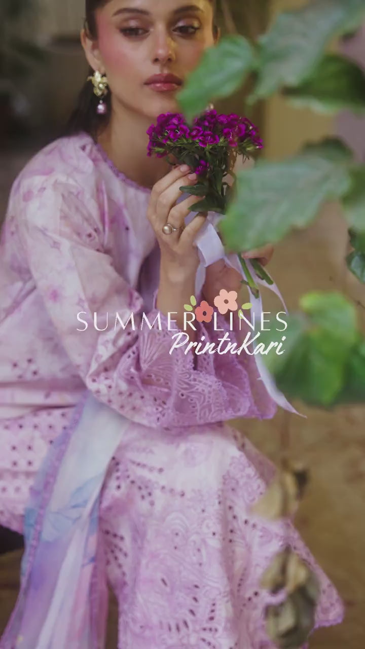 Neeshay Summer Printkari Lawn