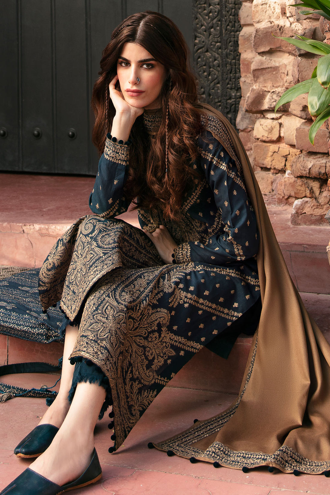 Jazmin Present Dastak Embroidered Luxury Winter Collection D-02