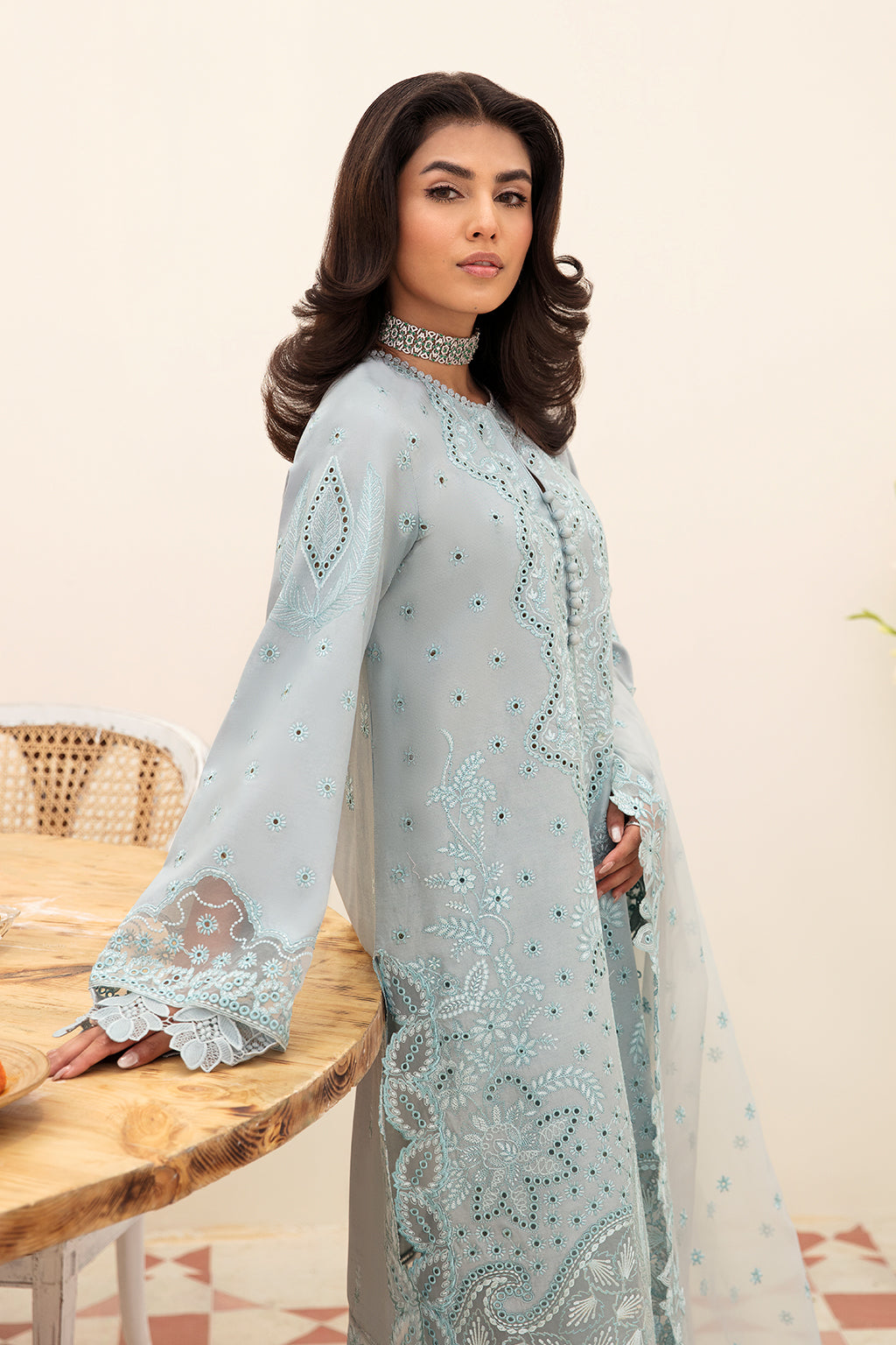 Afrozeh Chikankari Festive Lawn