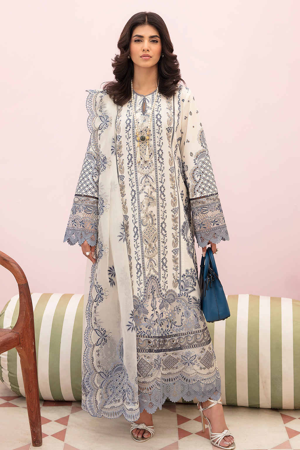 Afrozeh Chikankari Festive Lawn