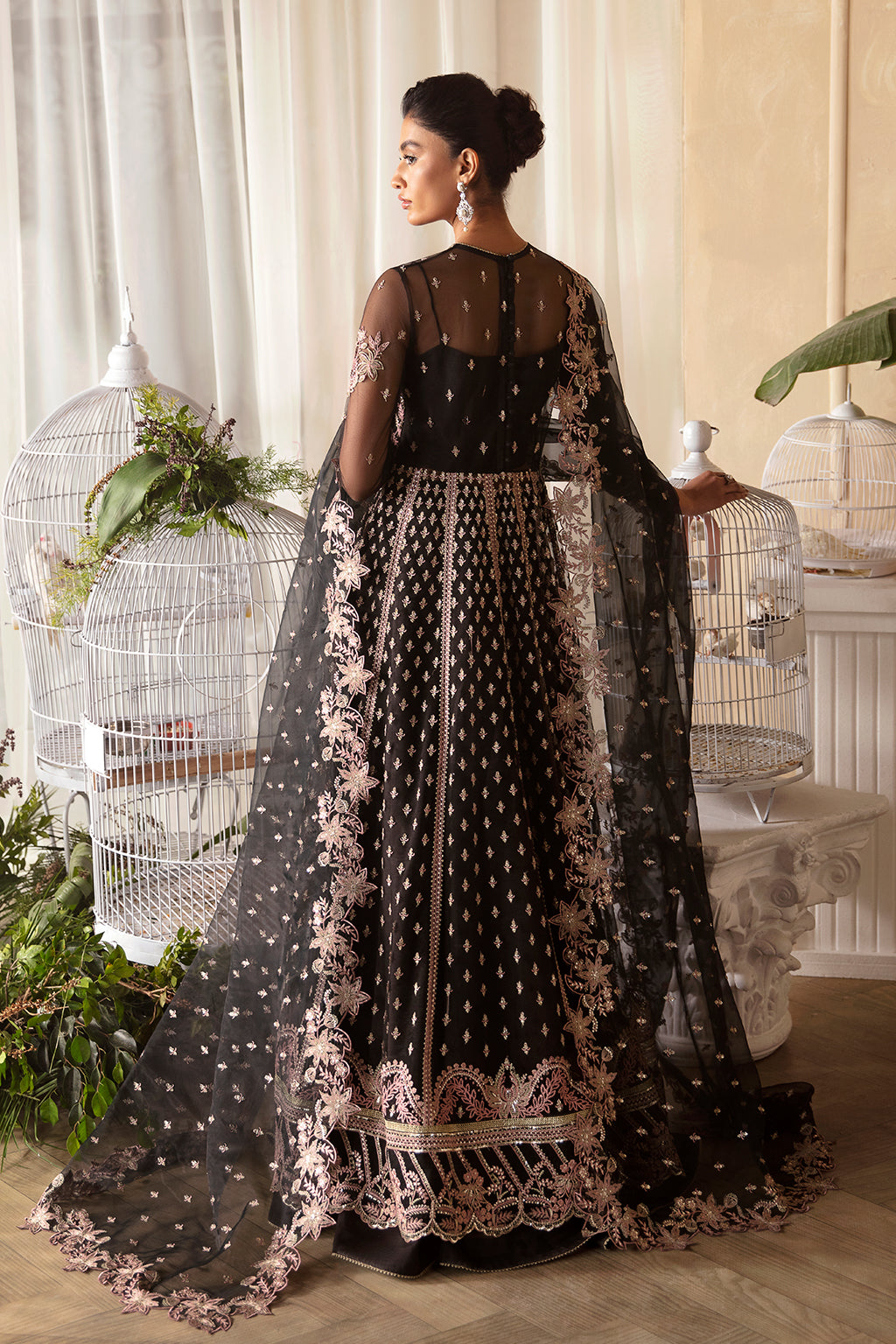 Afrozeh La Fuchsia Luxury Embroidered Formal Collection 09