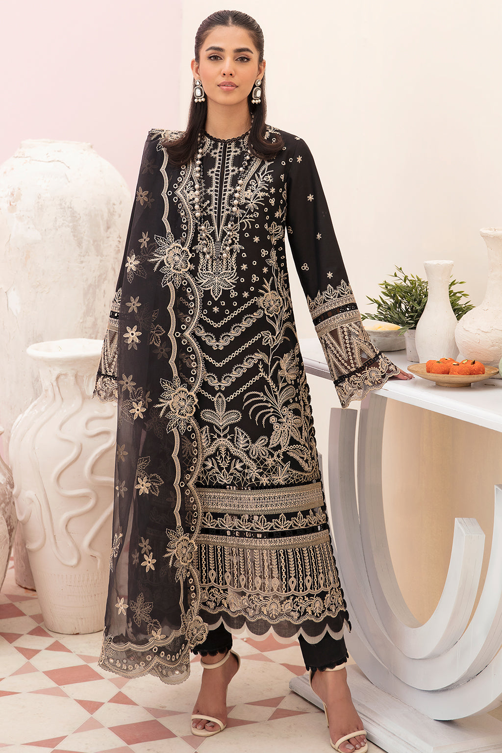 Afrozeh Chikankari Festive Lawn