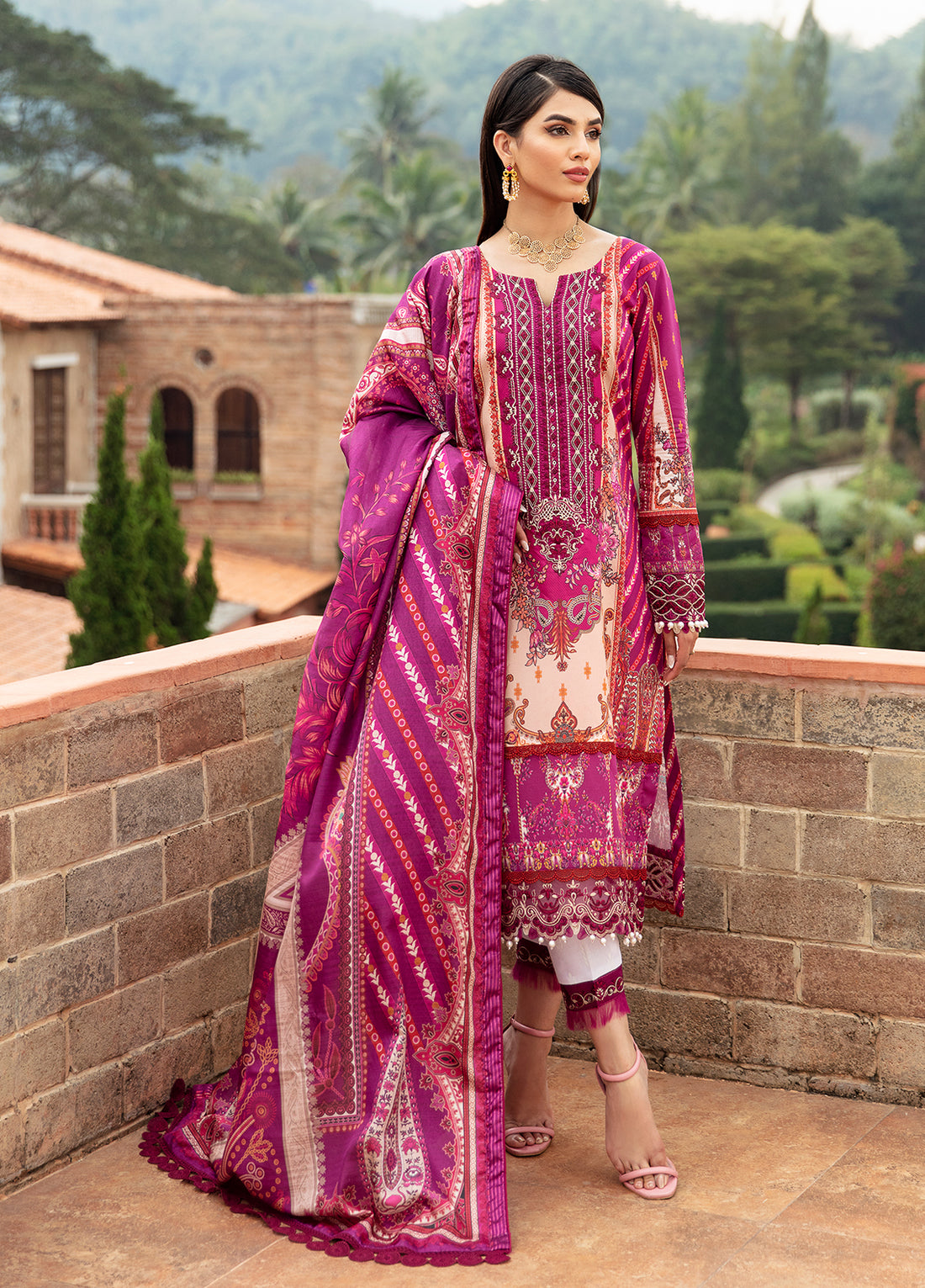 Springtime Ballet Lawn Collection By Gulaal