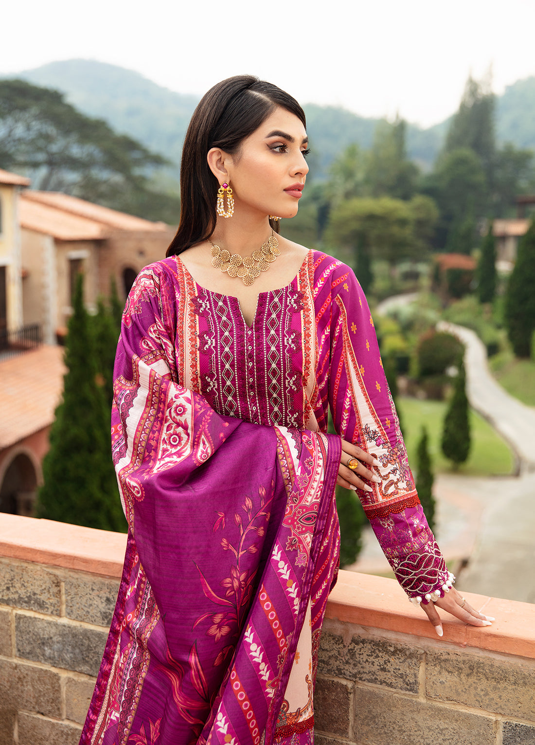 Springtime Ballet Lawn Collection By Gulaal