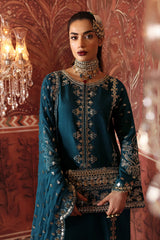 Afrozeh Divani Luxury Embroidered Silk Collection 03