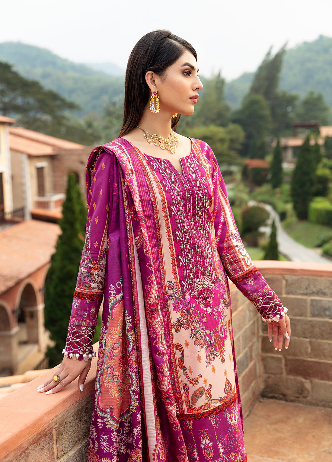 Springtime Ballet Lawn Collection By Gulaal