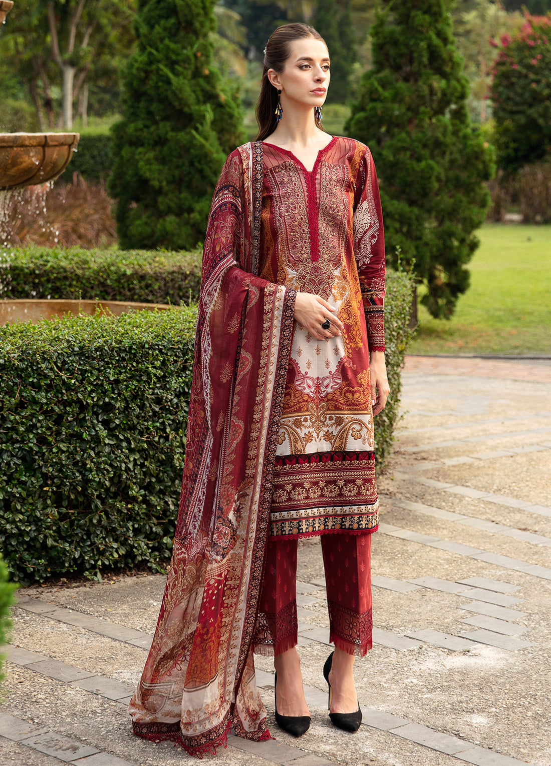 Springtime Ballet Lawn Collection By Gulaal